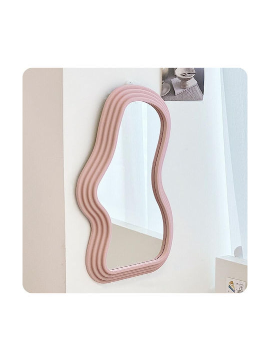 Wall Mirror with Pink Frame 40.3x26cm 1pcs