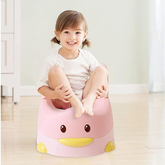 Potty Clasic cu Capac Roz