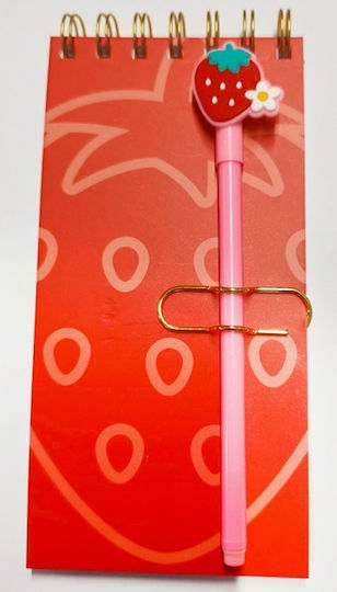 Funkyfish Notizbuch mit Stifthalter Rote