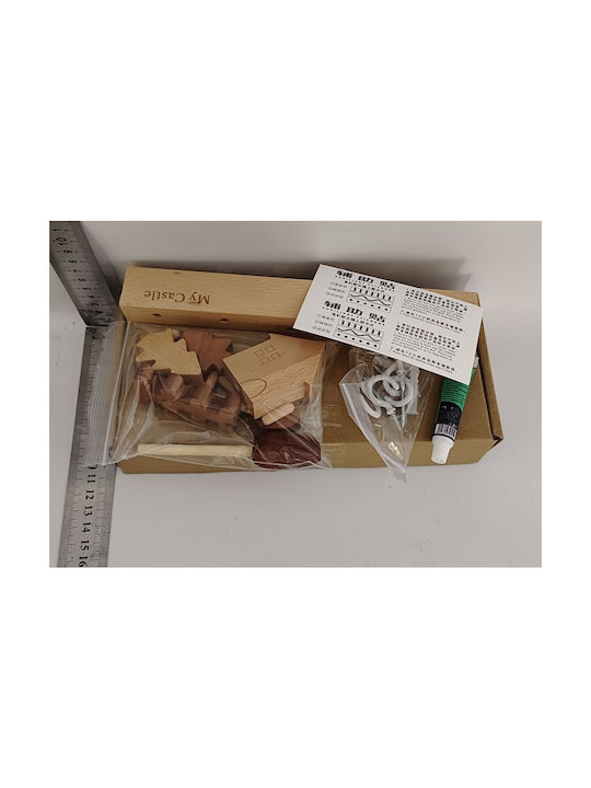 Wand-Schlüsselanhänger Holz Mit 6 Haken 14,5x2x22,5cm