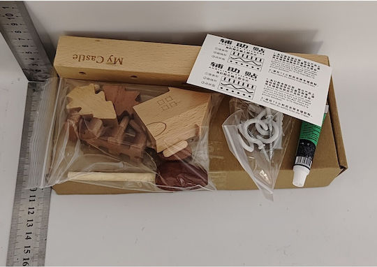 Agățătoare Chei De Perete Din Lemn 6 Compartimente 14.5x2x22.5cm