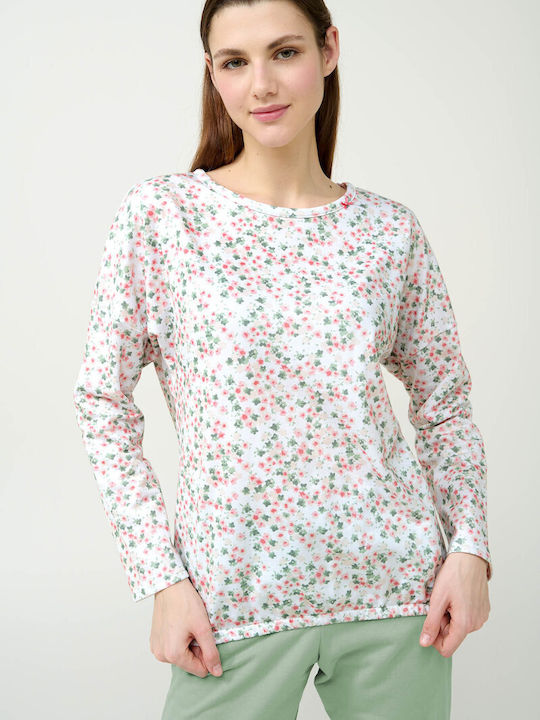 Vamp Winter Damen Pyjama-Set Green Frosty