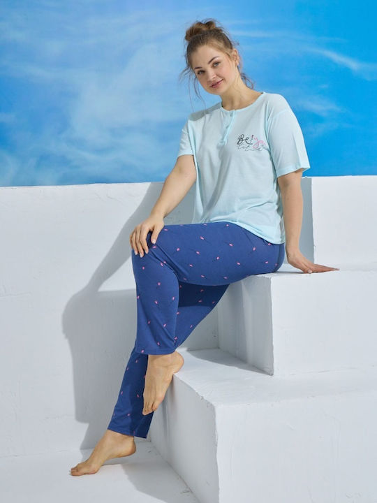 PijaMood Set Pijamale pentru Femei Light Blue