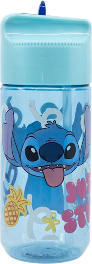 Disney Lilo And Stitch Παιδικό Παγούρι Lilo & Stitch Πλαστικό με Καλαμάκι 430ml