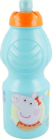 Peppa Pig Kids Water Bottle Peppa Pig Plastic Blue 400ml