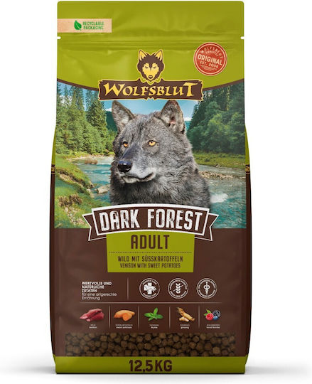 Wolfsblut 12.5kg Hrană Uscată pentru Câini Adulţi cu Cerb