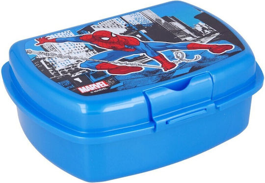 Spiderman Πλαστικό Παιδικό Δοχείο Φαγητού Spiderman Κόκκινο