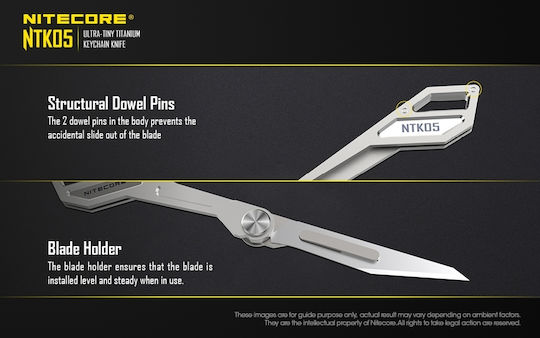 NiteCore Titanium Utility Μαχαίρι Μπεζ