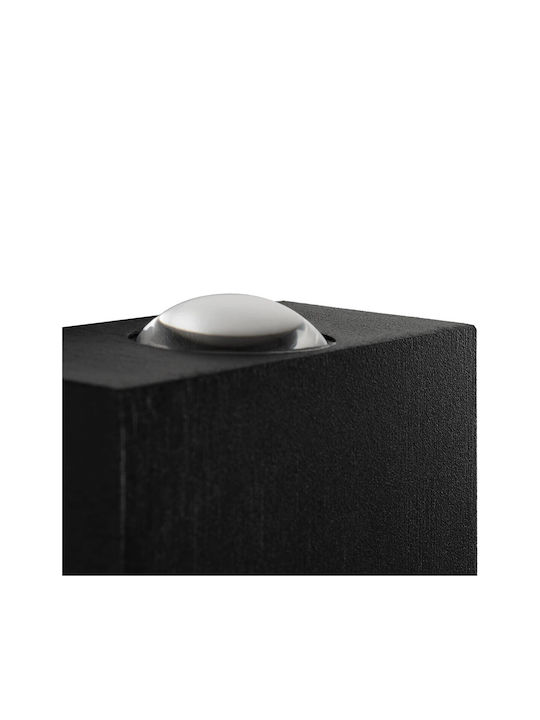 GloboStar Hikari Επιτοίχιο Εξωτερικό Φωτιστικό LED IP65 8W με Θερμό Λευκό Φως 9x4x9εκ.