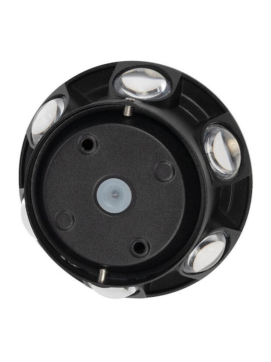 GloboStar Sol Стенно Външно Осветително Тяло LED IP65 12W с Топло Бяла Светлина 12x5.5x12см