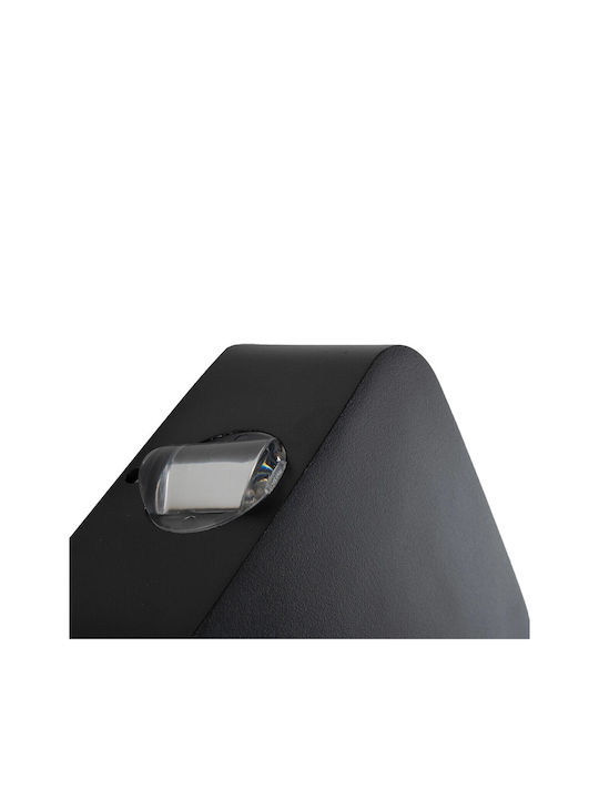 GloboStar Wall-Mounted Outdoor Lighting LED IP65 8W with Warm White Light 13.5x4.5x13.5cm