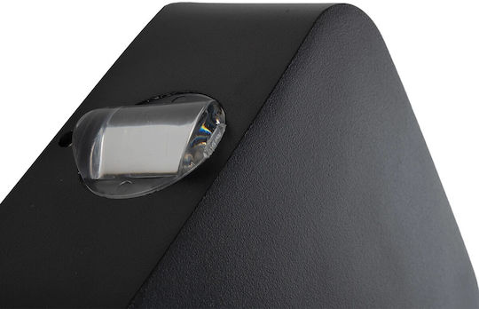 GloboStar Wall-Mounted Outdoor Lighting LED IP65 8W with Warm White Light 13.5x4.5x13.5cm