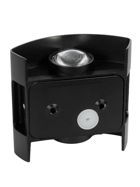 GloboStar Sixoad Επιτοίχιο Εξωτερικό Φωτιστικό LED IP65 4W με Θερμό Λευκό Φως 8.5x3.5x8εκ.