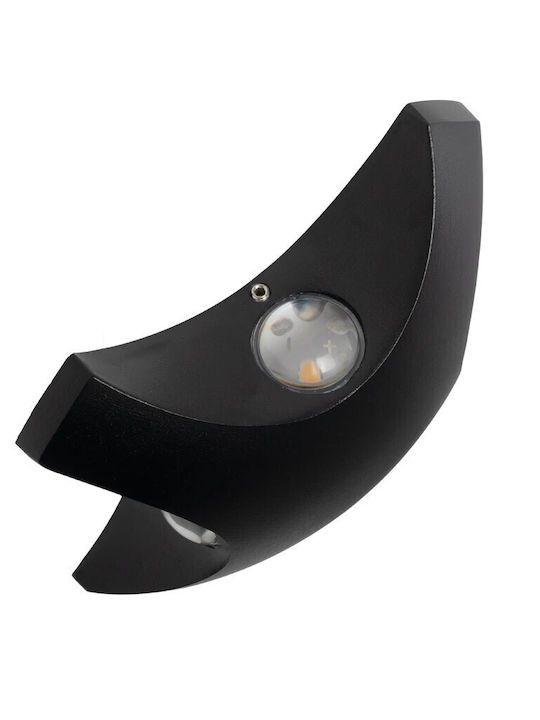 GloboStar Spark Wall-Mounted Outdoor LED Lighting IP65 8W With Warm White Light 14.5x5x14.5cm