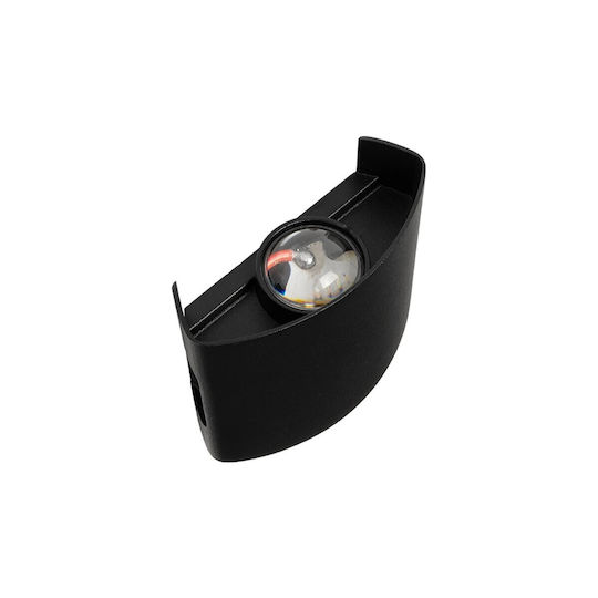 GloboStar Sixoad Lumină de exterior montată pe perete LED IP65 4W cu Alb Cald Lumină 8.5x3.5x8εκ.