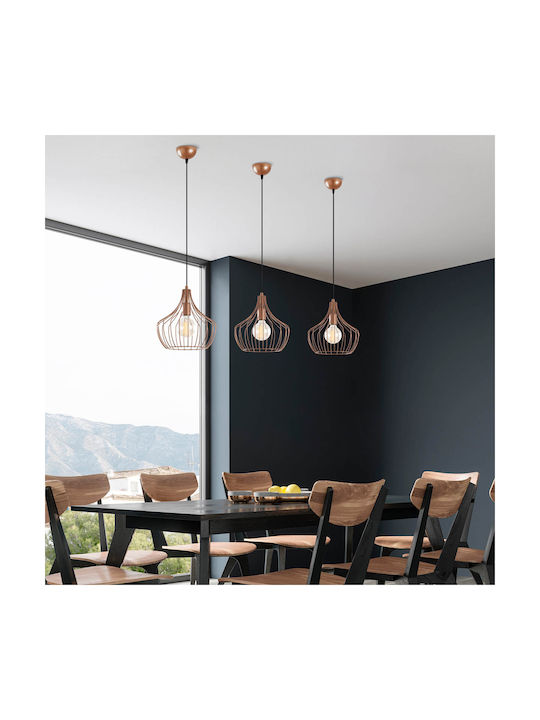 Opviq Mezopotamya Pendant Light Orange with Socket E27 27x27x126cm