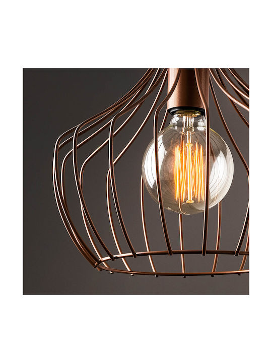 Opviq Mezopotamya Pendant Light Orange with Socket E27 27x27x126cm
