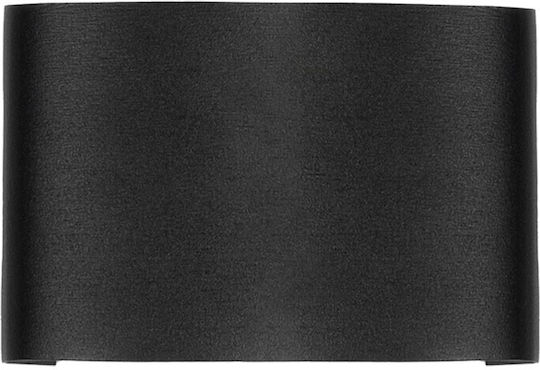 GloboStar Sixoad Επιτοίχιο Εξωτερικό Φωτιστικό LED IP65 8W με Θερμό Λευκό Φως Διπλής Δέσμης 12x4x8εκ.