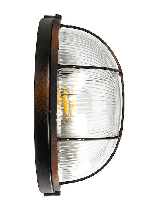 GloboStar Boatlight Wall-Mounted Outdoor Turtle Light E27 IP65 24x24x11εκ.