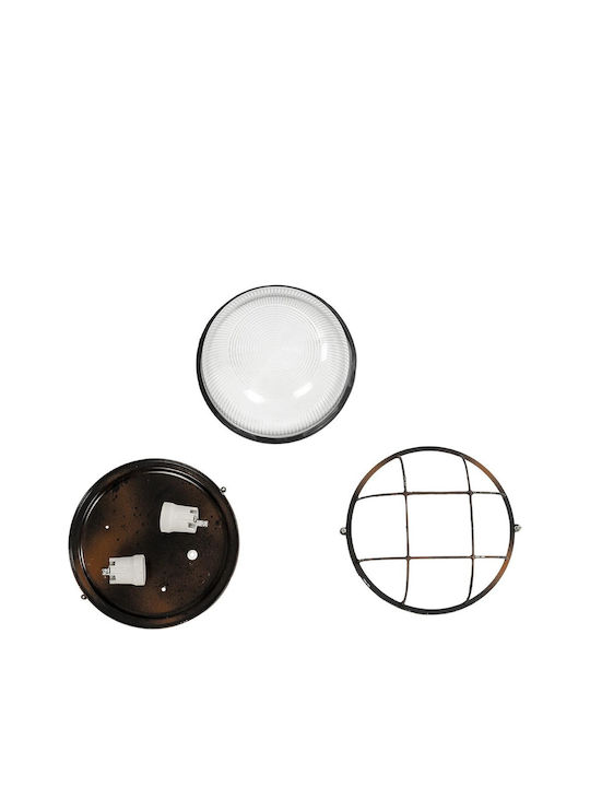 GloboStar Boatlight Wall-Mounted Outdoor Turtle Light E27 IP65 24x24x11εκ.