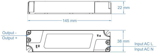 Cubalux Sursă de alimentare LED IP20 Putere 36W cu Tensiune de Ieșire 12V