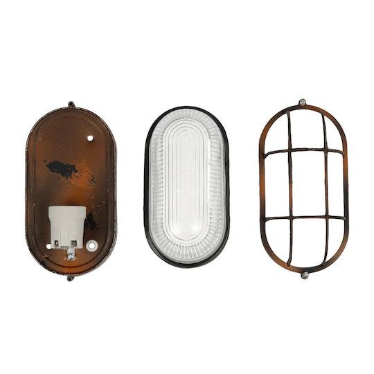 GloboStar Boatlight Стенна Външна Костенурка E27 IP65 21x10.4x9εκ.