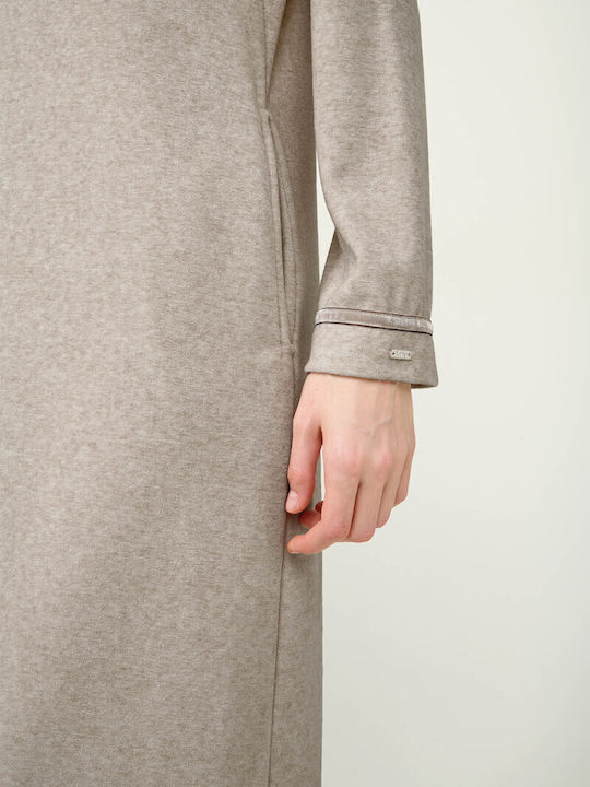 Vamp Winter Damen Robe Beige Melange