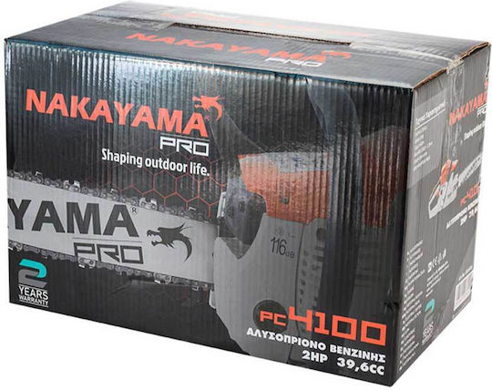 Nakayama PC4100 Αλυσοπρίονο Βενζίνης 2hp 4.3kg με Λάμα 40cm και Easy Start
