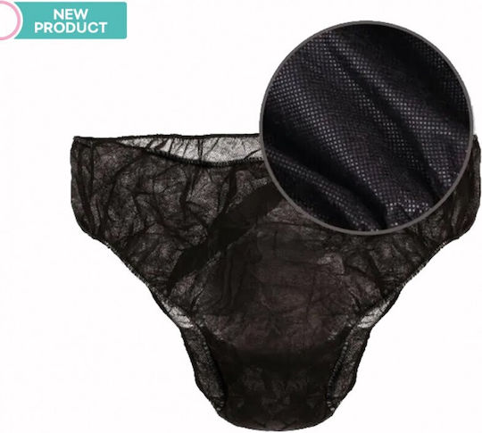 Men's Non-woven Underwear Slip Black 50pcs