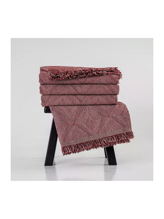 Borea Bari Ριχτάρι Πολυθρόνας Chenille 180x180εκ. Πετρόλ