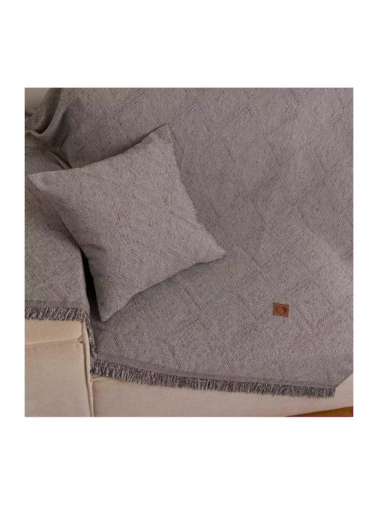 Borea Bari Ριχτάρι Πολυθρόνας Chenille 180x180εκ. Εκρού