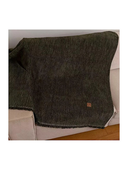Borea Velvet Ριχτάρι Διθέσιου Καναπέ Βελουτέ 180x250εκ. Κάμελ 032430188075
