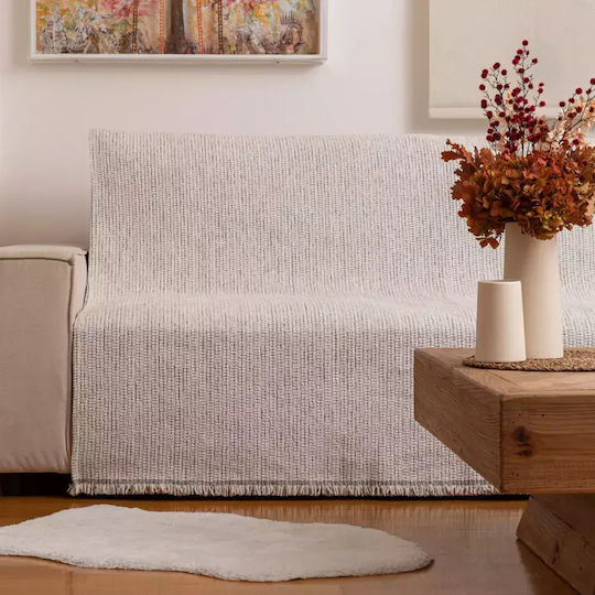 Borea Velvet Ριχτάρι Διθέσιου Καναπέ Βελουτέ 180x250εκ. Κάμελ