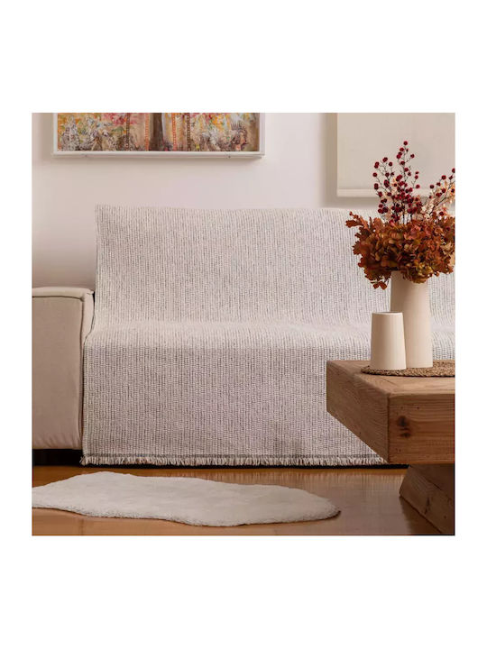 Borea Velvet Four-Seater Sofa Throw Velvet 180x350cm Camel