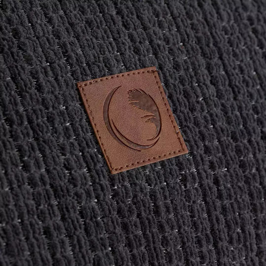 Borea Velvet Ριχτάρι Πολυθρόνας Βελουτέ 180x180εκ. Γκρι 032429052069