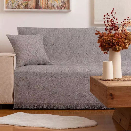 Borea Bari Ριχτάρι Διθέσιου Καναπέ Chenille 180x250εκ. Μπορντώ 032426101075