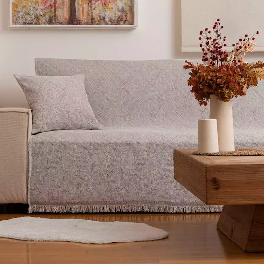 Borea Bari Ριχτάρι Διθέσιου Καναπέ Chenille 180x250εκ. Μπορντώ 032426101075
