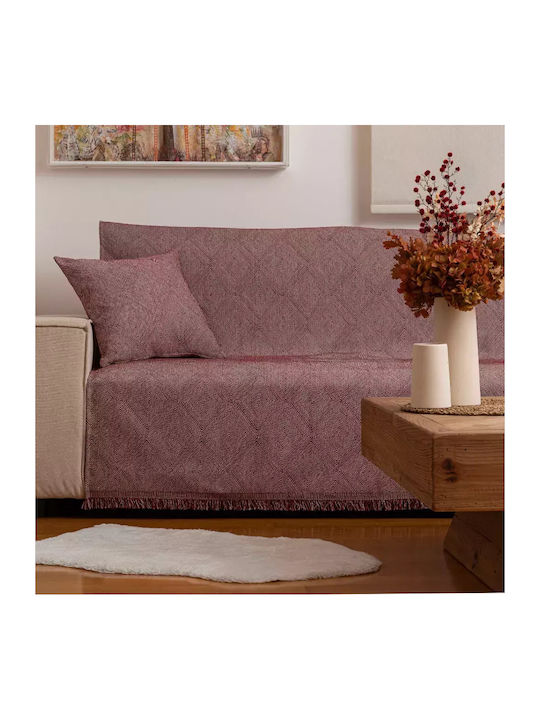 Borea Bari Four-Seater Sofa Throw Chenille 180x350cm Gray