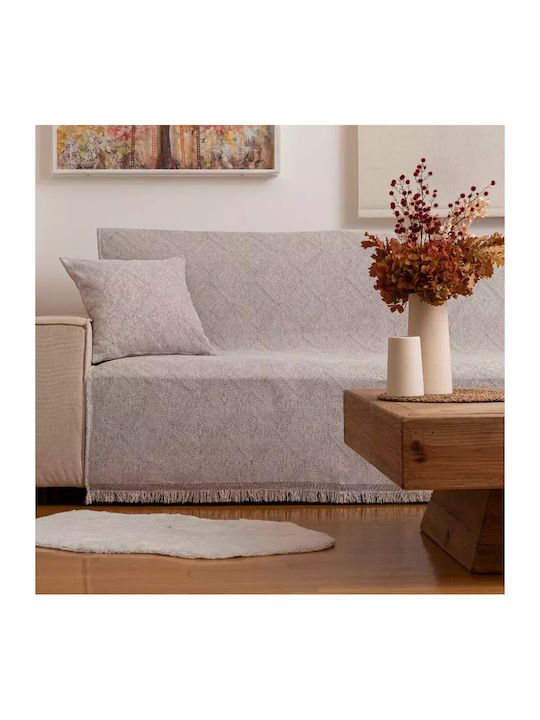 Borea Bari Ριχτάρι Πολυθρόνας Chenille 180x180εκ. Μπορντώ