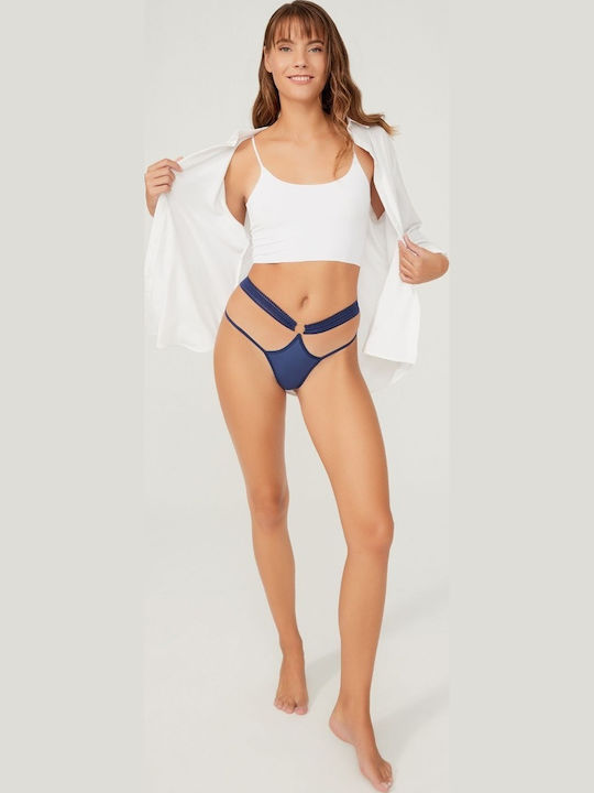 Damen Zeichenfolge mit Spitze Raff