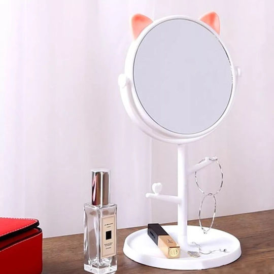 Makeup Mirror with Light 31x14.5cm White