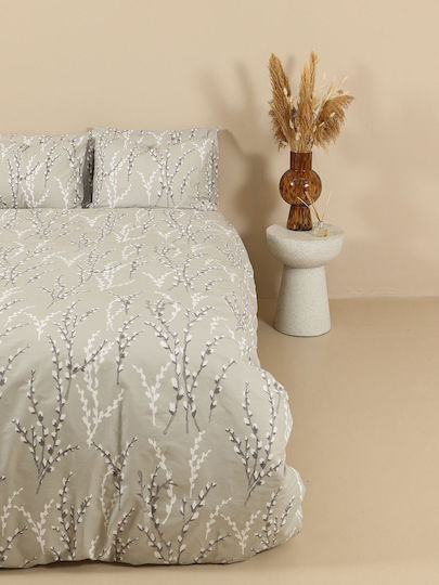 Sunshine Duvet Cover Cotton Double 200x250 Cotton Feelings 2054 2054 Grey