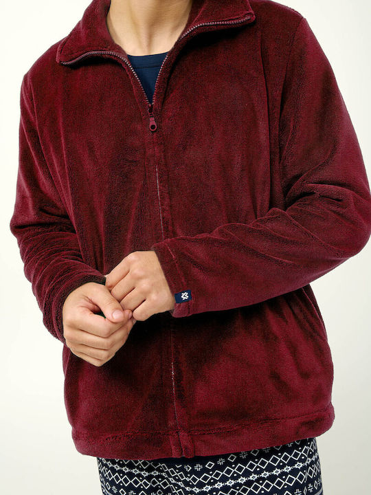 Vamp Χειμερινή Ανδρική Πιτζάμα Fleece Blue