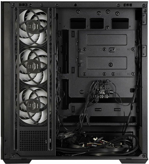 Zalman P40 DS Геймърско бюро Midi Tower Компютърна кутия със страничен прозорец Черен