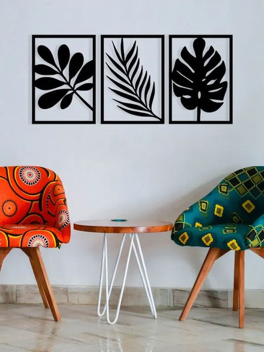 Wall Decoration Set 3 Pieces A-g Cincuenta 279enz2591 Metal