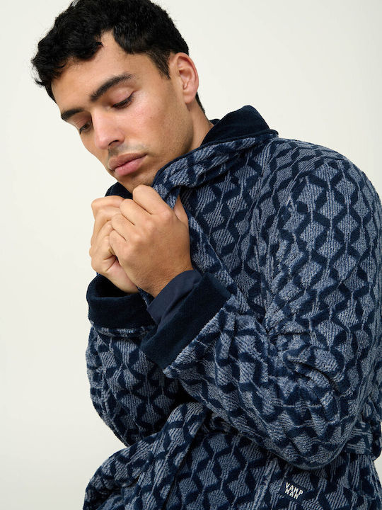 Vamp Winter Herren-Robe Blue