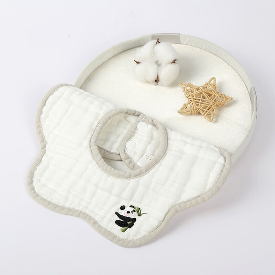 Wasserdicht Lätzchen aus 100% Baumwolle White