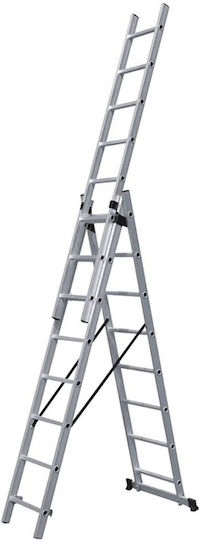Bormann Pro BHL5100 Τριπλή Σκάλα Αλουμινίου 3x11