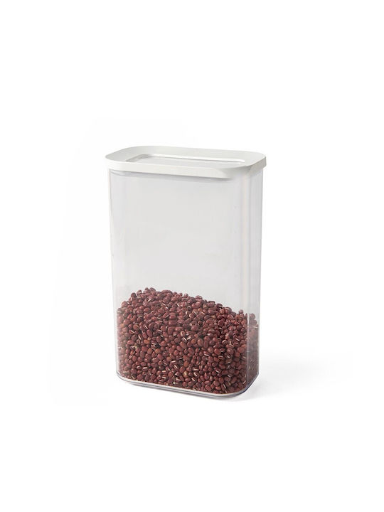 Box Cereals with Lid Plastic Transparent 2000ml