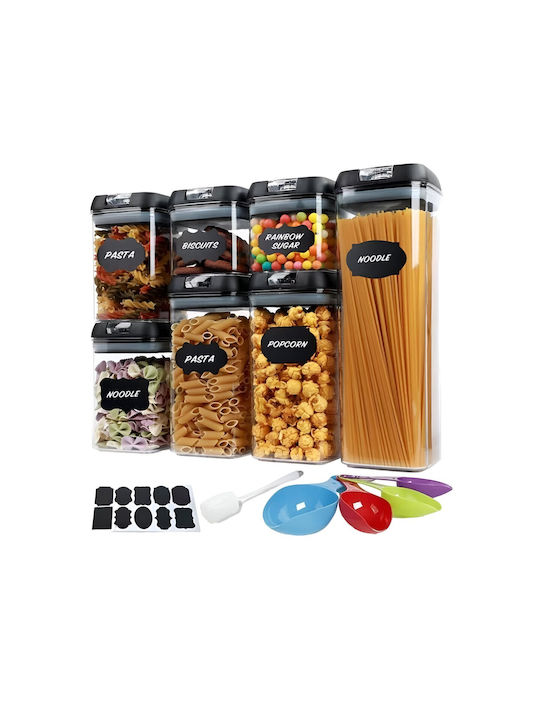 Caseta pentru Zahăr / Cereale / pentru paste / Maro / Ceai cu capac ermetic Plastic Maro 1900ml